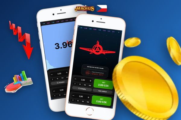 Herní rozhraní Aviator v Magius Casino s multiplikátorem 2,45x a tlačítkem cashout