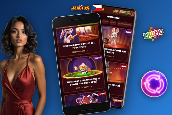Infografika podmínek protočení 35× pro aktivovaný promo kód Magius Casino