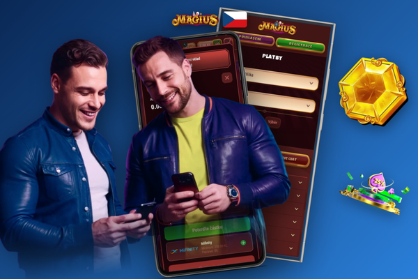 Přepočet měn CZK, EUR, USD a BTC při výběru měny účtu v Magius Casino