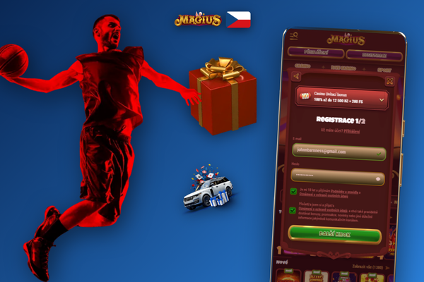 Ověření registrace v Magius Casino pomocí SMS kódu na mobilním telefonu
